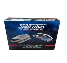 Eaglemoss Star Trek USS Enterprise NCC-1701-D Enterprise Shuttle Set. Set3 NEW