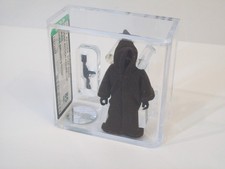 Vintage Kenner Star Wars 1977 Jawa Dark Brown Stitch HK AFA 85 NM Loose