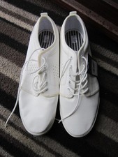 tu size 12 white shoes mens trainers sneakers sainsburys bnwt