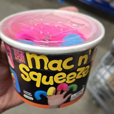 Nee Doh Mac n' Squeeze Pink Blue Yellow Green Tactile Sensory Squeeze Toy