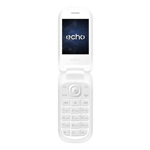 TELEPHONE À CLAPET ECHO CLAP PLUS 2 DOUBLE SIM 2G BLANC - Photo 1/4
