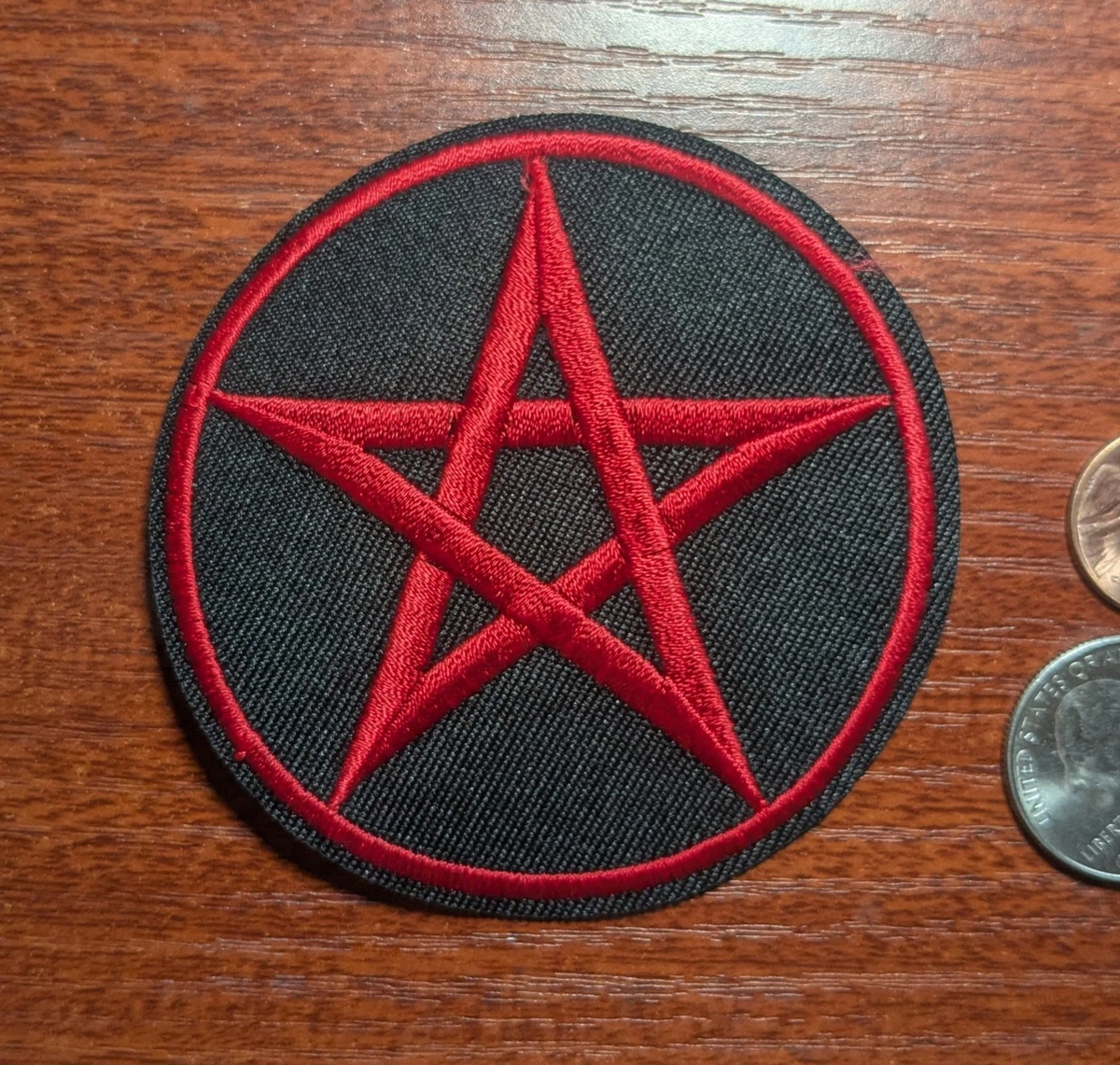 Pentagram patch Iron Sew on clothes stella ricamata ricamo applique