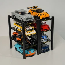Lego Speed Champions Display Rack Modular Garage Lifts Multi Tiers
