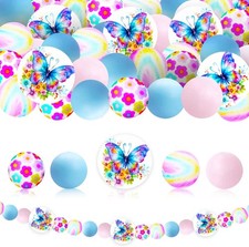 Colorful Flower  Butterfly Beads for Jewelry Making and DIY Crafts