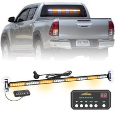 35 Inch Traffic Advisor Light Bar 48 Led Strobe Lights Amber White Whiteamber 35 Inch Traffic Advisor Light Bar 48 Led Strobe Lights Amber White Whiteamber