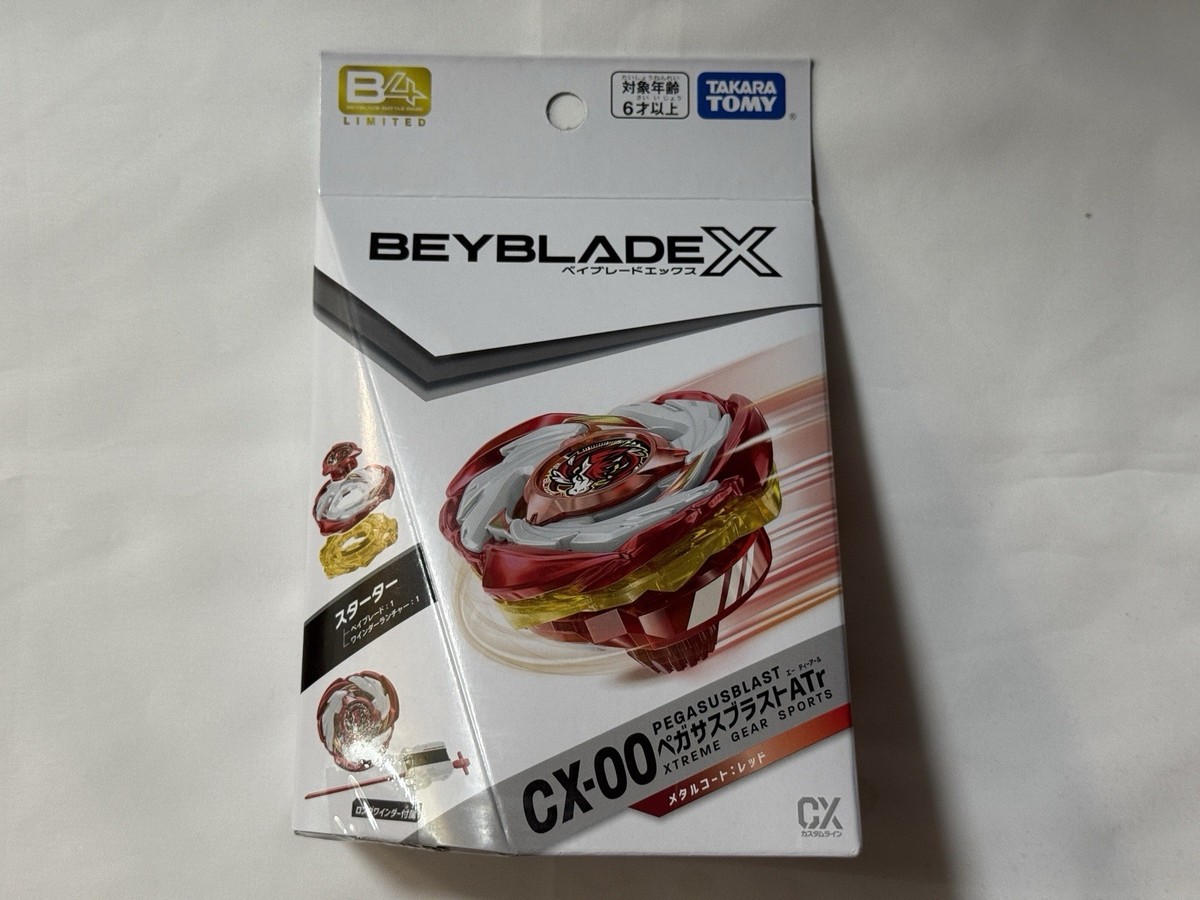 Beyblade X CX-00 Starter Pegasus Blast ATr Metal coat Red