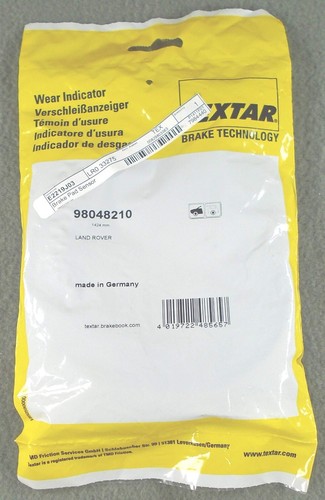 Textar SENSOR DE PASTILLAS DE FRENO DELANTERAS indicador de desgaste LR033275 Land Rover Range Rover - Imagen 2 de 3