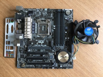 Мат плата Asus socket1150 z97m-Plus (iz97, 4xddr3 sata iii raid 2xpci-e, d-sub dvi hdmi sb lan 1gb USB2 USB3 matx) (886227758296)