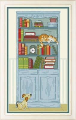 Cross stitch kit Read with me 15x26cm Aida 16ct embroidery needlepoint kit