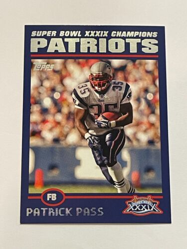 2005 Topps Football Super Bowl Champions - Patrick Pass - New England Patriots