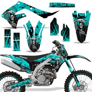 MX Dirt Bike Graphics Kit for KX250 2021 2019-21 REAPER TEAL eBay