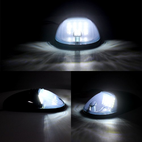 5 Stück Smoked Cab Dach Markierung Laufen Weiß LED Lichter für Pickup Truck SUV 4x4 - Bild 4 von 9