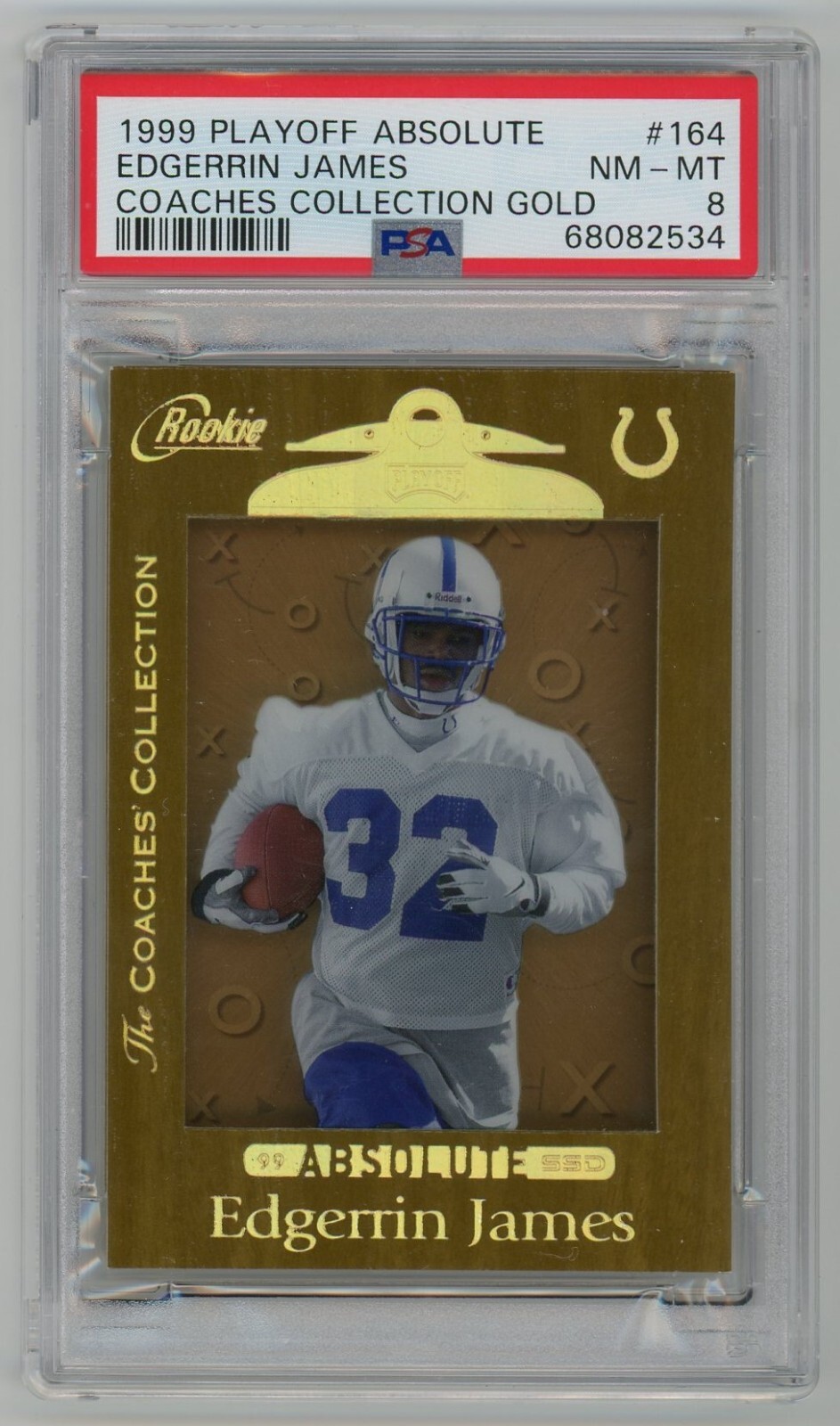 Edgerrin James Playoff Absolute Ssd #164 Coaches Collection Gold