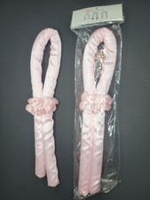 2 Pack No Heat Curling Iron Rod Headband Heatless Curls Set PINK
