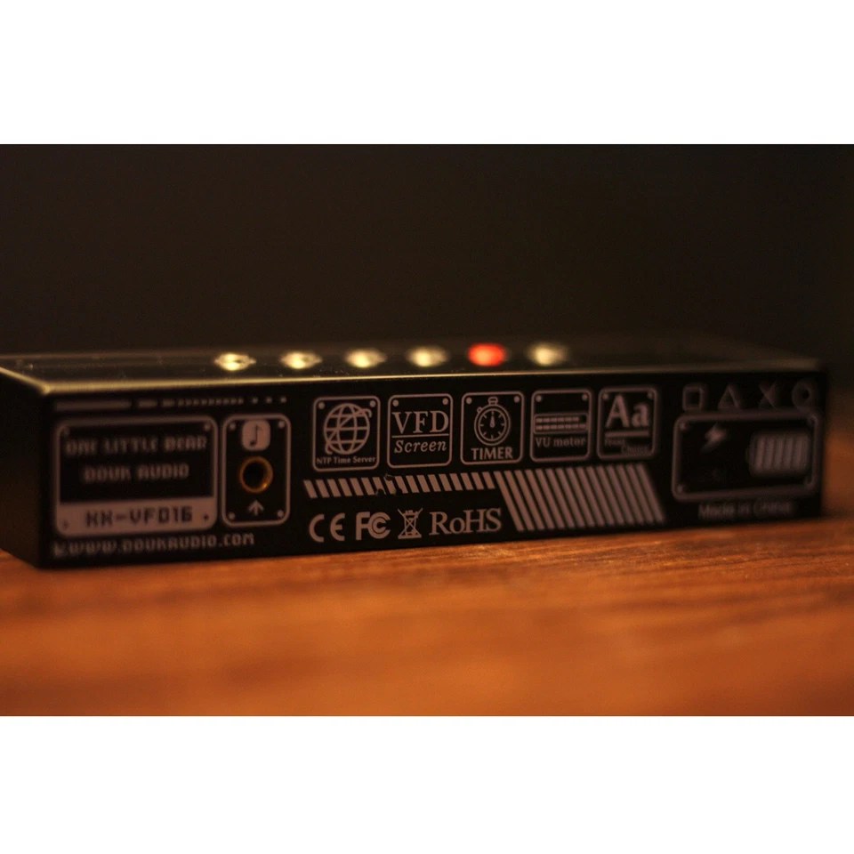 Home Retro VFD16 Audio Spectrum Clock MIC+LINE Sound Level Meter LED Display - Image 4 of 4