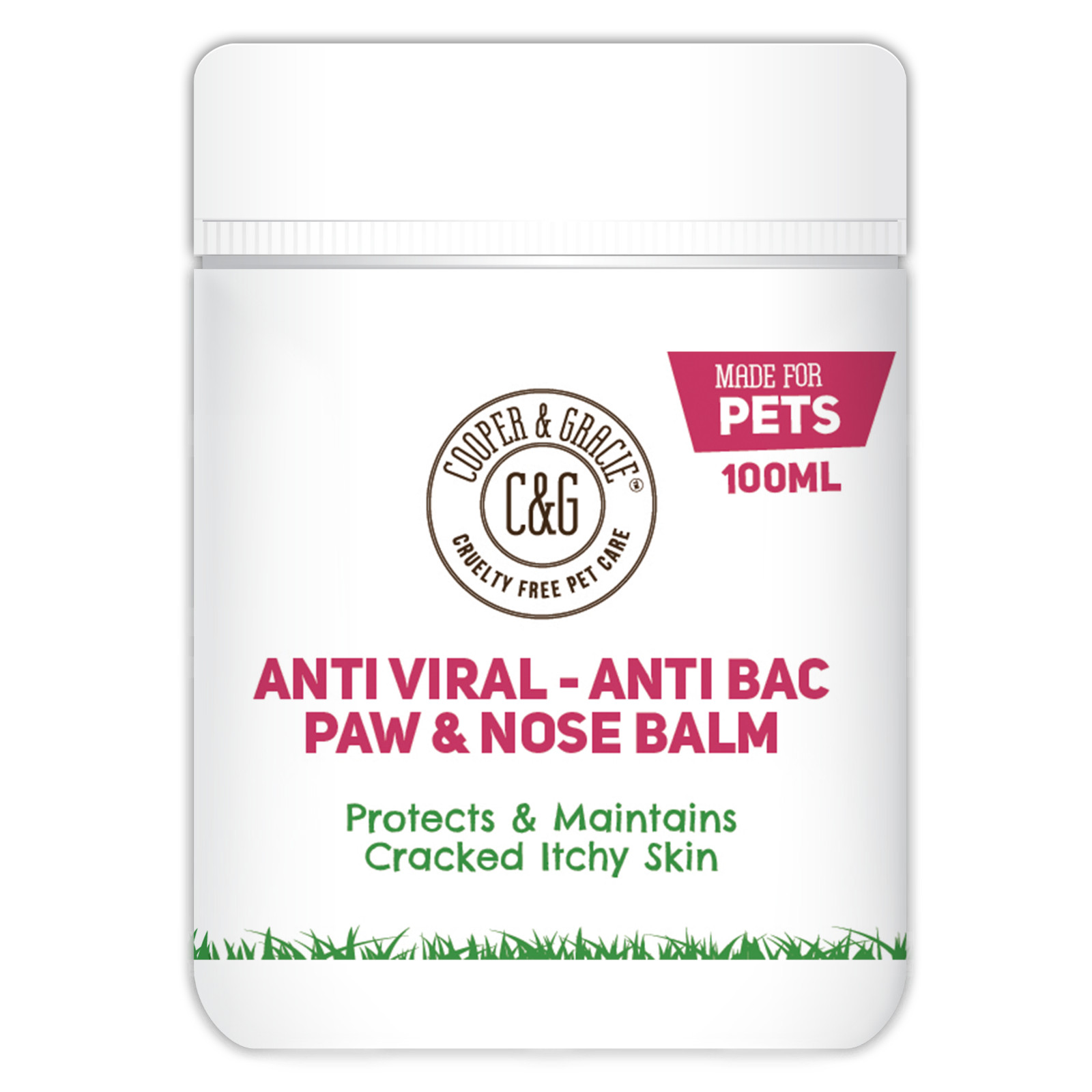 Dog Paw Nose Balm 100ML - Cracked Itchy Paws Warm Weather Heat, Pollen & Insect