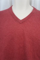 Original Weatherproof Mens Sweater Sz L Brick Red Casual V Neck Cotton Cashmere Original Weatherproof Mens Sweater Sz L Brick Red Casual V Neck Cotton Cashmere