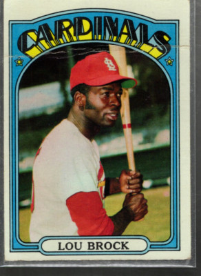 A5008- 1972 Topps #200 Lou Brock - Gut