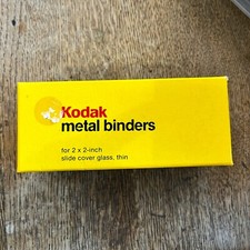 50 Kodak Metal Binders for 2x2 inch Slide Cover Glass Thin New Old Stock