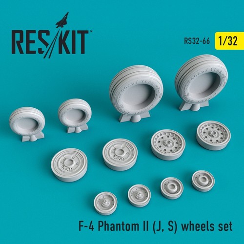 ResKit RS32-0066 Scale 1:32 F-4 J,S Phantom II wheels set for plastic model kit - Picture 12 of 12