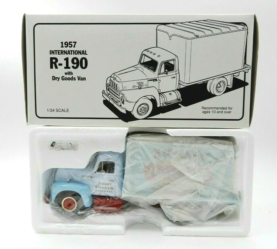 1957 IH R-190 HERSHEY MILK CHOCOLATE DRY GOODS VAN BY FIRST GEAR - Image 2 of 4