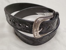 Jack Daniel's Mens 40" Leather Belt NEW Black Tooled Western 1171JD Old No. 7