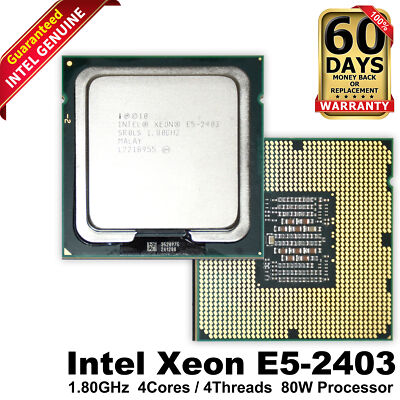 Dell Intel Xeon E5-2403 4-Core 1.8GHz 10MB Cache 80W LGA1356 Server CPU SR0LS