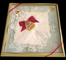 NEW Vintage Ladies Womens Handkerchief Set Lace GORGEOUS Hankies 80s Victorian