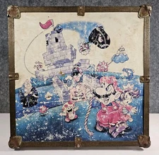 ULTRA RARE 80s Vintage Nintendo Super Mario Zelda Wood Box Toy Chest Storage NES