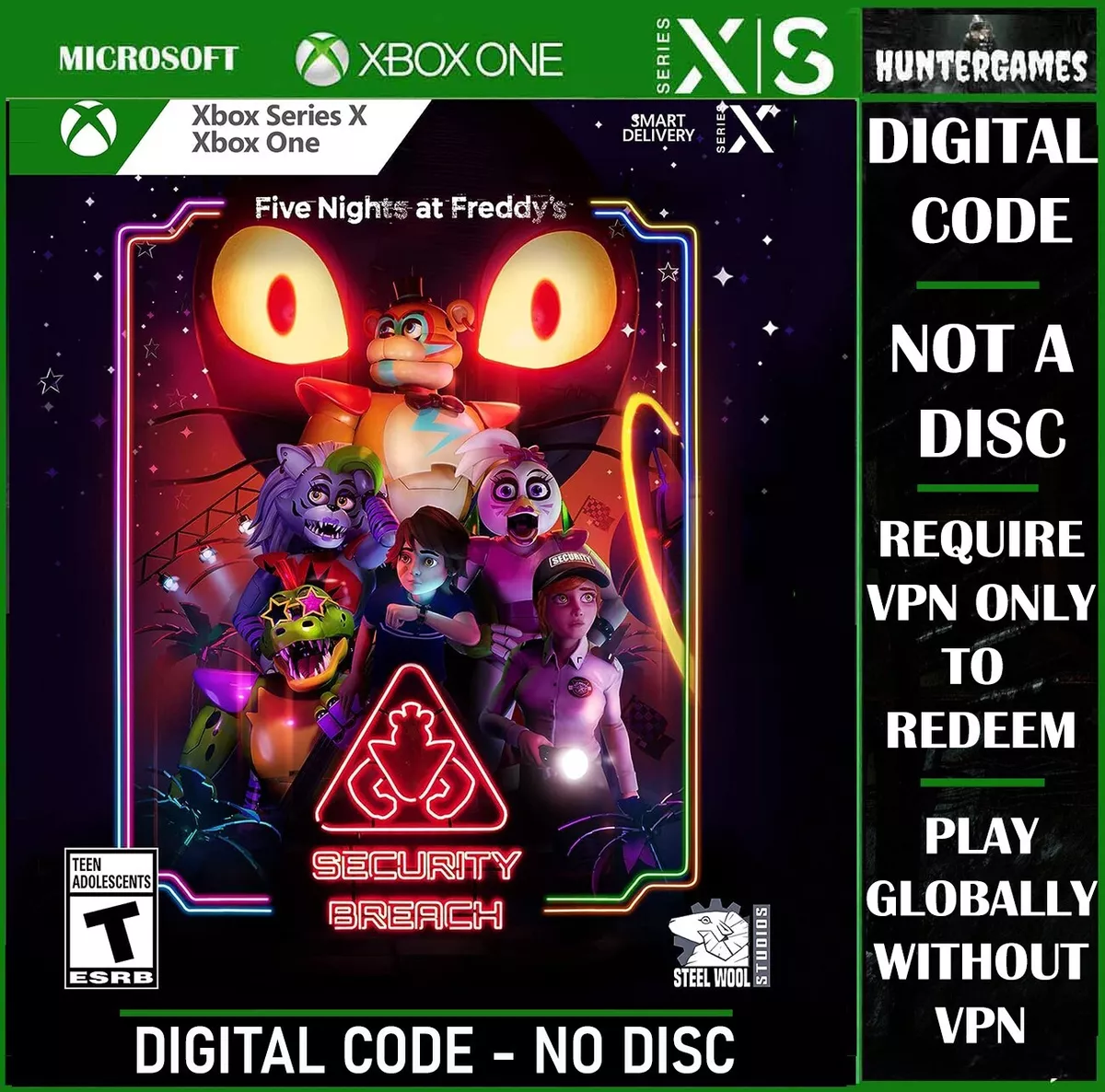 Five Nights at Freddy: Security Breach Xbox One, X|S KEY ARG ☑VPN WW ☑ No  Disc