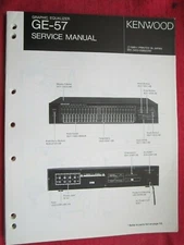 KENWOOD GE-57 GRAPHIC EQUALIZER SERVICE MANUAL