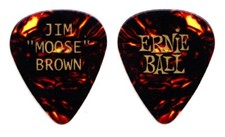 Jim "Moose" Brown Signature Brown Faux Tortoise Tour Guitar Pick