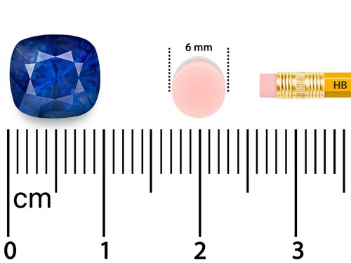 GRS & IGI Zaffiro Blu Birmano Certificato GRS & IGI 4,63 Ct. FIORDALISO Naturale Non Trattato - Foto 6 di 9