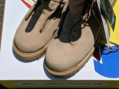 Made in US New 790 G Belleville Desert Tan Army Combat  display picture 3