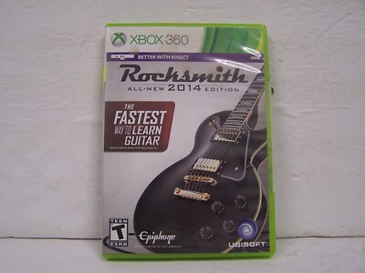 Rocksmith - Xbox 360 Video Game Complete CIB Resurfaced Disc No Cord