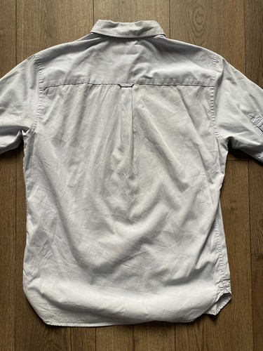ALL SAINTS Mens Redondo HS Shirt Size Medium M Blue Half Sleeve Regular Fit VGC - Picture 7 of 9