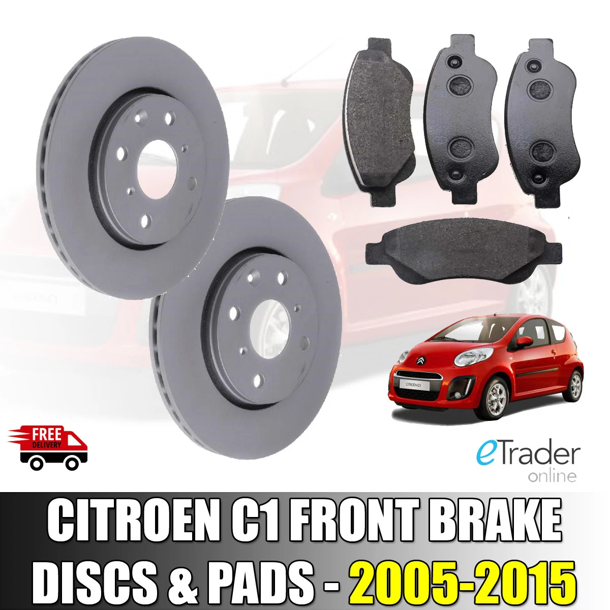 Citroen c1 hotsell discs and pads