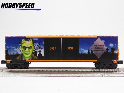 MTH RAILKING HALLOWEEN FRANKENSTEIN EXPRESS TRANSPORT 1931 BOXCAR 30-70130C NEW - Picture 3 of 11