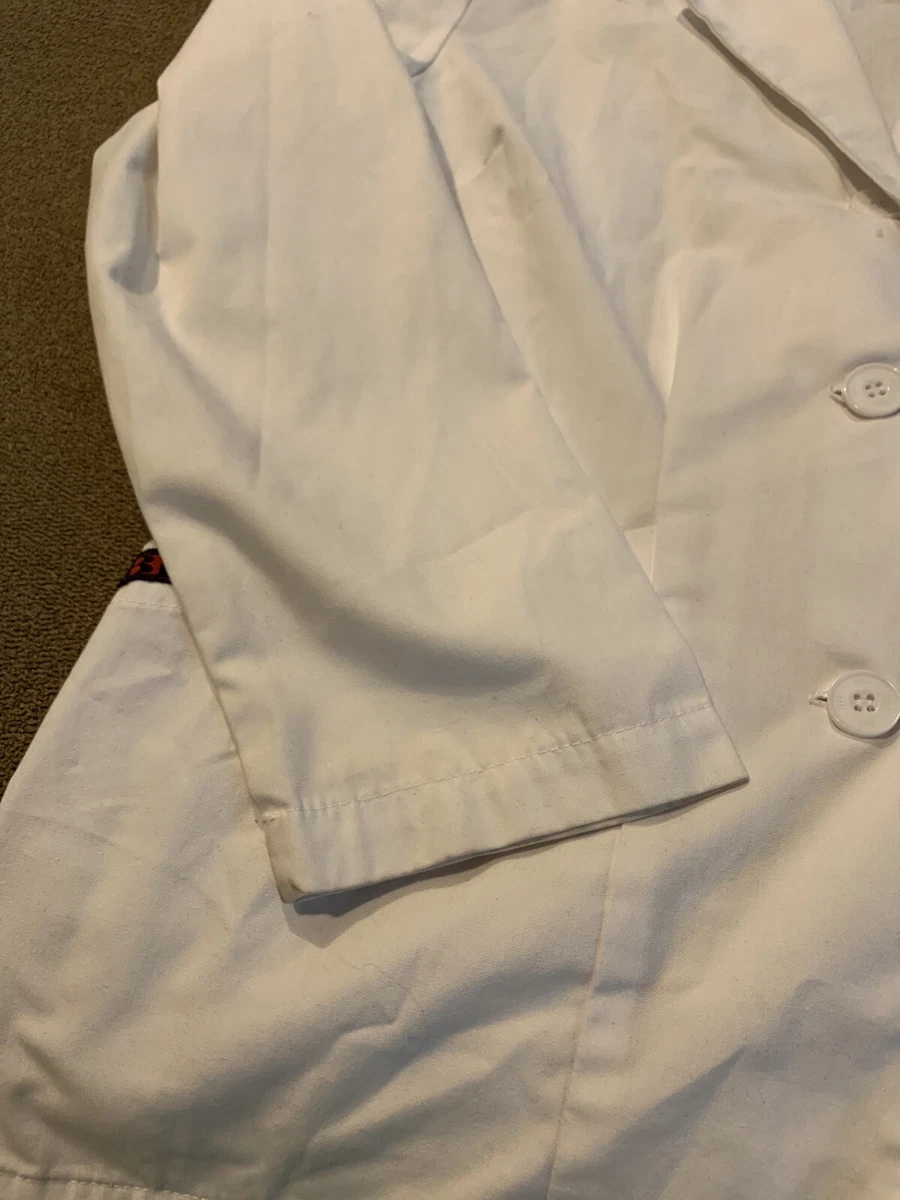 Beverly Hills Uniform X-Small White Lab Coat Long Sleeve Button Up (CC)