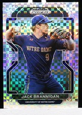 2022 Panini Prizm Draft Picks Jack Brannigan Base Power Plaid Prizm #10/35