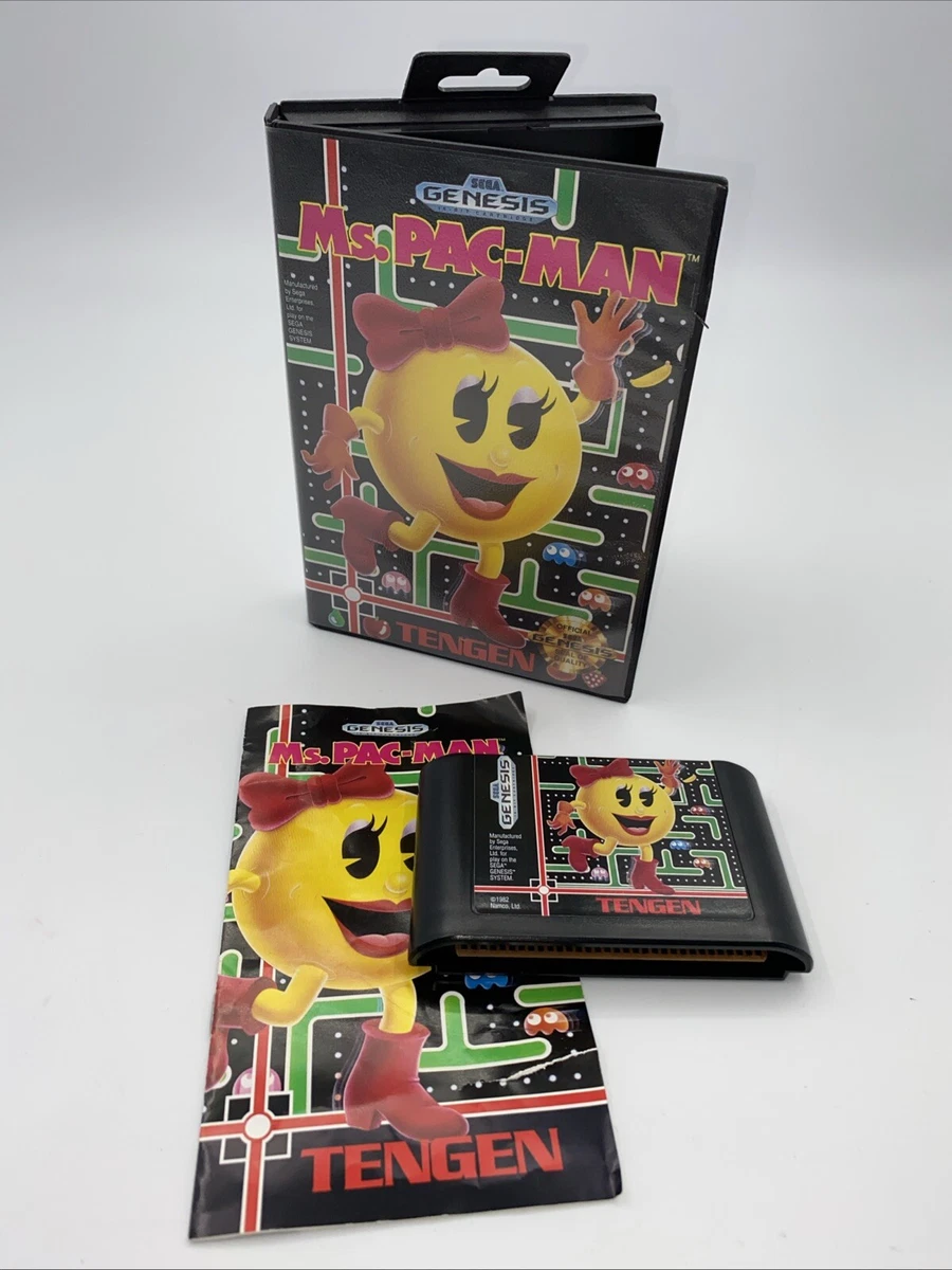 Ms. Pac-Man - Sega Game Gear - Version USA - Complet, Boîte Abîmée