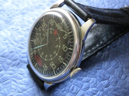 MARRIAGE Vintage MILITARY WristWatch Air reconnaiss Converted Pocket Watch USSR  - Picture 3 of 9