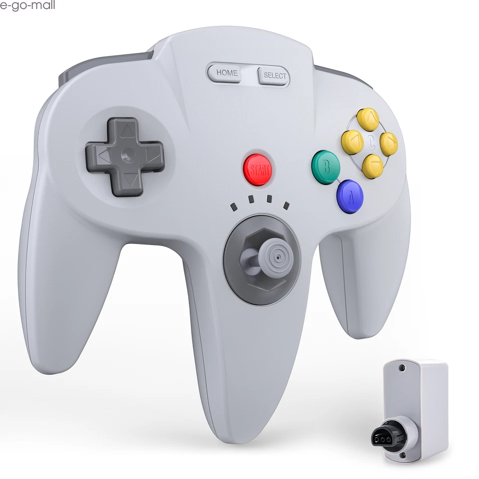 2.4G Wireless N64 Controller Remote Game Pad w/ Rumble Pak for Nintendo N64 - Image 4 of 4