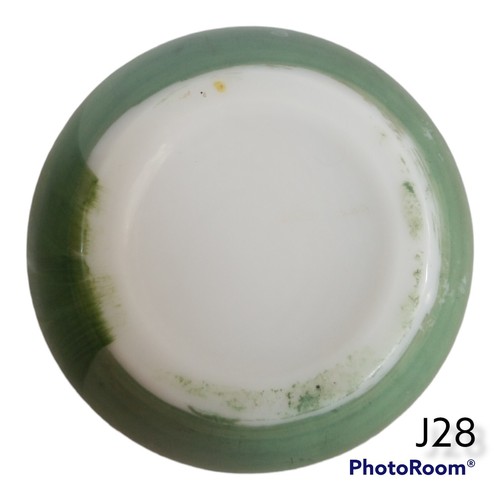 Westmoreland Glas Vase handbemalt Blume Floral Opal Antik - Bild 6 von 6
