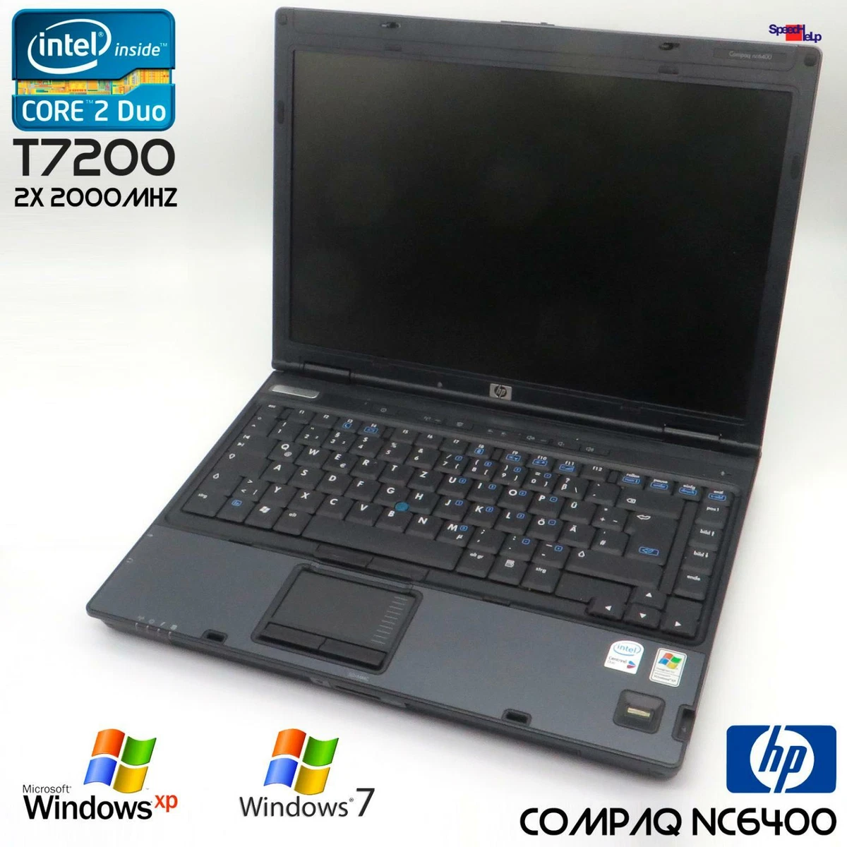 HP Compaq Nc6400 Notebook Laptop Windows XP 7 Radeon X1300 320B.
