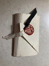 TEMPLAR Wax Seal Stamp  of THE KNIGHTS of CHRIST Arrangements Invitation OLD