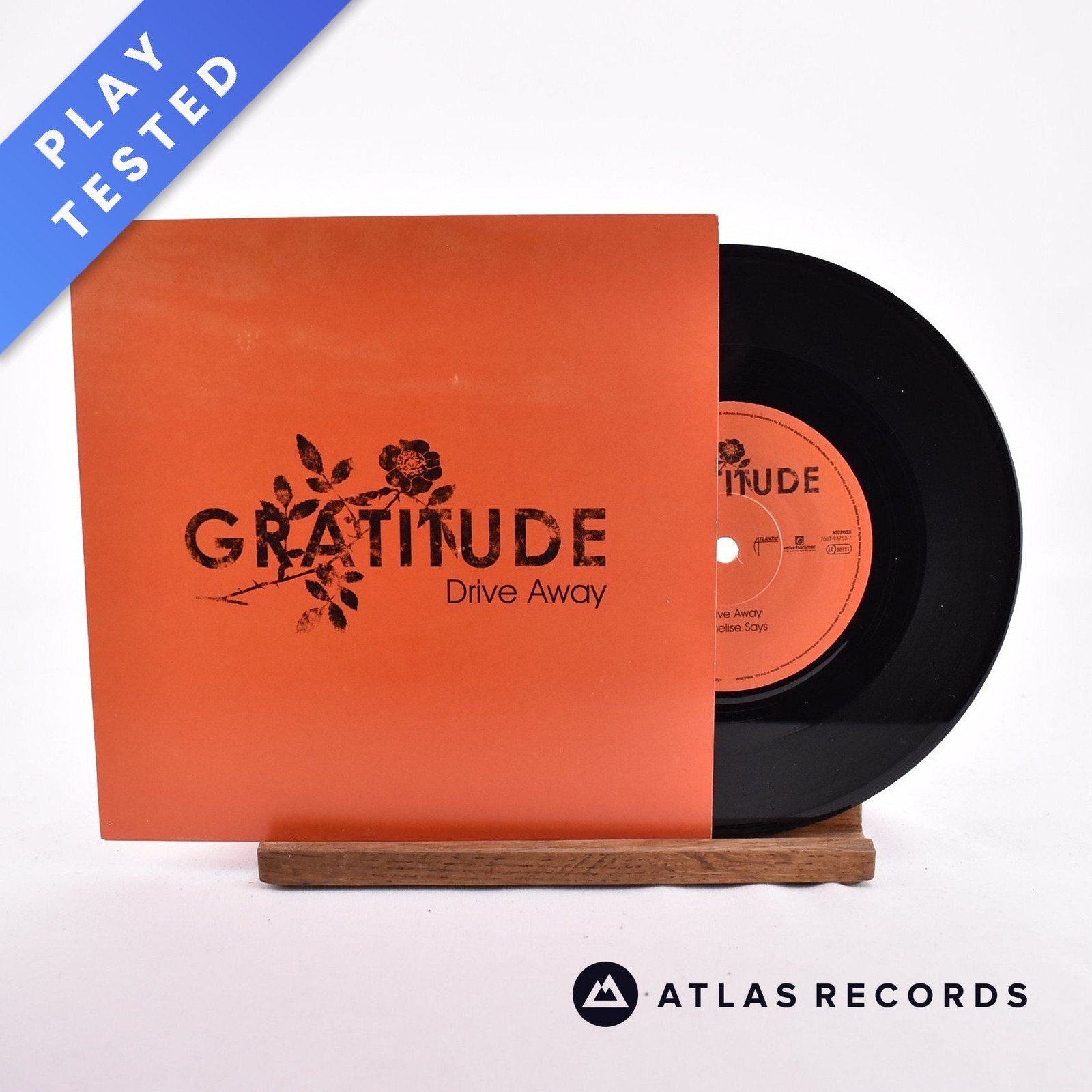 Gratitude - Drive Away - 7"" Vinyl Record - NM/NM