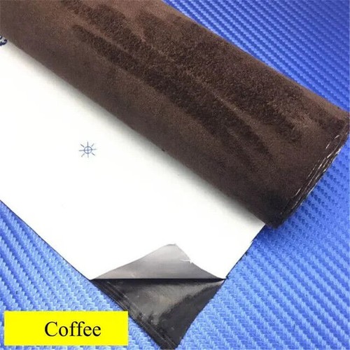Self Adhesive Faux Suede Fabric Wrap Film Sticker Leather Cloth Car Decoration - Picture 16 of 25