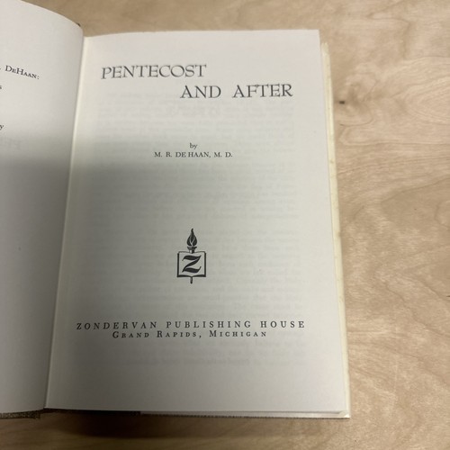 PINGSTEN AND AFTER Acts M. R. DeHaan (1964, Hardcover, DJ, Zondervan Christian) - Bild 2 von 4