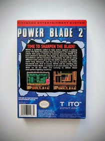 Nintendo NES HOLY GRAIL in Acryl Case: POWER BLADE 2 CIB REV-A USA